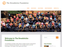 Tablet Screenshot of breadsticksfoundation.org